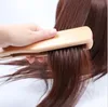 Toptan Saç Düzleştirme Fırça Domuzu Kıl Saç Fırçası Styling Anti-Statik Tarak V tipi Düz Saç DIY Salon Kuaförlük