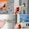 Press Hiss Verktyg Elevator Knapp Kontaktlös EDC Dörröppnare Key Tool Touch Screen Button Närmare verktyg Öppna Loop Hook EEA1572