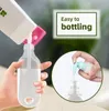 Top 30ml / 50ml / 60ml Reise Kunststoff Klar Keychain Hand Sanitizer Flaschen, nachfüllbare leere Flaschen Tragbare Squeeze Container mit Flip-Kappe