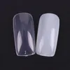Gel UV acrilico per unghie finte Unghie finte 100 pezzi Estensione per punte per unghie per manicure a mezza copertura naturale / trasparente