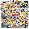 100 Pcs Gemengde Auto Sticker Japanse Anime Voor Laptop Skateboard Pad Fiets Motorfiets PS4 Telefoon Bagage Decal Pvc Gitaar koelkast Stickers