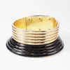 Vintage verklaring choker ketting voor vrouwen Afrikaanse sieraden goud kleur lederen maxi grote kraag ketting aangepast ukne