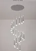 Modern Staircase Chandelier Ceiling Interior Lighting Long Stair Chandelier Hanging Lamp Suspended Chandeliers luminaire light MYY