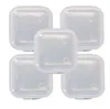 1000pcs Lot Square Mini Plastic Staying Containers Rena tomma lådor med lock Smålådans smycken öronproppar lagringslåda 3 5 3 5CM317H