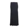 Summer Women Casual Skirt Solid Pleated Elastic Waist Modal Color Pure Plain Long Maxi Bodycon Ladies Skirts