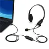 Auriculares USB con auriculares de PC de cancelación de ruido de micrófono para auriculares ligeros con cable para PC/laptop/Mac/School/Kids/Call Center