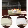 Scatola per cupcake in PVC, scatola per torte in rotolo di plastica, confezione regalo per le vacanze, confezione da forno fatta a mano, aspetto semplice e uso conveniente