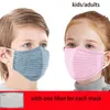 mascarillas de diseñador máscara de algodón Camuflaje raya celosía Protector respirable antiespuma a prueba de polvo respirador niños niñas adultos