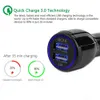 QC3.0 Autolader Dual USB-opladers Snelle lading 3.0 Fast Charging Adapter Telefoon voor iPhone 13 12 11 PRO MAX X 8 7 Plus en Samsung-telefoons