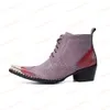 جديد نوع البريطانية أحذية الرجال واشار تو الحديد حقيقية الجلود أحذية الكاحل الدانتيل متابعة الأحذية الأعمال أحذية