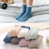 Lady Winter Warm Fluffy Coral Velvet Spesso Calzini Candy Candy Colore Adult Sleep Fuzzy Socks Women Girls Stockings7600324