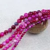 1Strand / Lot 6 8 10 mm Zwart Natuursteen Kralen Agaten Yoga Spacer Ronde Kralen Voor Sieraden Maken DIY Kettingen Armbanden