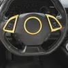 Copertura decorativa in ABS per volante per auto 3 pezzi per Chevrolet Camaro 2017+ accessori per interni Auto per lo styling dell'auto