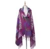 2019 NUOVE donne Inverno Boho Cappotto con cappuccio Cape Poncho signore Scialli avvolgere femminile Pashmina plaid coperta di cachemire sciarpa Bufanda Mujer GB1401