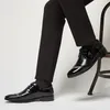 Chaussures de mariage hommes robe hommes chaussures noires formelles élégantes hommes chaussures bureau robe marron coiffeur zapatos de vestir hombre cuero herenschoenen