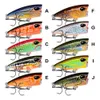 미니 Topwater popper walk-the-dog 낚시 미끼 4.2cm 3.5g 10colors Floating 수영 저음 플래시 하드 레이저 미끼