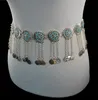 Europese en Amerikaanse retro metaal metalen zonnebloem munt buik franje lange taille keten lichaamsketen vrouwen sieraden geschenk