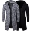 Cardigan con cappuccio da uomo maglione cappotto ispessimento tendenza maglione marea euramericana