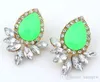 Earring Statement Fashion Jewelry Brand Design Ear Cuffing New Vintage Bohemian Korean Earring Big Gemstone Beautifully Crystal Earrings