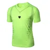 Running Shirt Sport T Shirt Men Short Sleeve Shirt Men Gym Workout Training Tees Fitness Top Sport Rashgard breathable