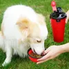 Nouvelle bouteille de nourriture pour animaux de compagnie portable pliant bol de voyage pour animaux de compagnie chat et chien eau potable en plein air portable bols pour animaux de compagnie T2I5085