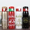 Bottiglia d'acqua natalizia da 500 ml Bicchieri thermos isolati sottovuoto in acciaio inossidabile Tazze per auto portatili Natale Compleanno Capodanno bambini Regali per studenti