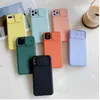 Slide Camera Lens Protector Phone Case For iPhone 11 Soft Silicone Cover For iPhone 11Pro Max X XR XS 6 7 8Plus Matte Back Cover