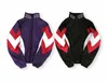 Tide brand patchwork couple jackets fashion hip hop streetwear camping jacket for men stand collar sport mens designer jacket