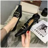 Suojialun vrouw pomp mode merk gesp slip op loafers 5 cm med hiel punt teen partij sandalen kantoor dame jurk pomp schoenen