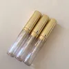 25 ml tube de mascara claire cosmétique avec capuchon en or diy mine de beauté vide eye-liner rechargeable conteneurs f34563145895