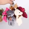 10 pcs/Lot Mini porte-clés en peluche pour fille mignon ours porte-clés jouet pour enfants belle peluche jouet outil poupée doux cadeau anniversaire cadeau sac breloque