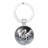 Cheval porte-clés pendentif portable Art cheval bijoux voiture porte-clés porte-clés verre Cabochon pendentif bijoux cadeau de noël