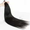 Moğol Doğal Siyah 1g Strand 100g Keratin Fusion Ön Gümrük Kinky Düz İşlenmemiş ben İpucu Remy Virgin İnsan Saç Uzantıları