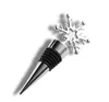 Flocon de neige bouteille de vin Stopper Favors cadeaux vin rouge stockage Twist PAC Plug Wedding Party Supplies cadeau de Noël faveur SN585