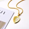 U7 Necklace Bible Shield Of Faith Stainless Steel Pendant Chains GoldBlack Color Christmas Gift Jewelry Necklaces P113862245549370489