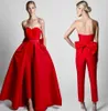 Sexig baksida Krikor Jabotian Jumpsuits aftonklänningar med löstagbar kjol älskling prom klänningar nya designbyxor för kvinnor HY4126