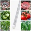 LED Grow Light Full Spectrum voor Hydroponic Indoor Plants Groeien Veg, Bloeiender Meer Licht met minder Power Triple Row D-Shape Tube