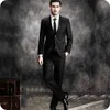 Green Man Business Blazers Men Suits For Wedding Groom Tuxedos notched Lapel Slim Fit Terno Masculino Costume Homme 2 -Stycken PAY PA305C
