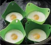 Oeuf au plat en silicone cuisson au micro-ondes gadget de cuisine simple braconniers d'oeufs en silicone 4 couleurs résistent aux hautes températures