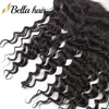 13x4 Deep Wave HD Lace Frontal Stängning Virgin Hår örat till öron Frontals Brasilian med babyhår Peruanska indiska blekt knop5665986