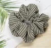 Galler hårhållare rep scrunchie hästsvans huvudband huvudbonad plaid scrunchy hårband gummiband mode houndstooth hår accesorios bzyq6455