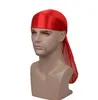 슈퍼 부드러운 부드러운 Durag 헤드 랩은 여분의 긴 꼬리와 넓은 스트랩 360 파도 18 색 공장 판매