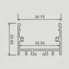 Livraison gratuite shenzhen prix usine canal led en aluminium + smd2216 led bande lumineuse 2 m/pcs 60 m/lot