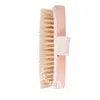 Brosse de bain ovale en bois peau sèche corps santé naturelle poils doux Massage douche brosse à poils SPA brosse pour le corps