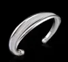 925 Sterling verzilverde armbanden armbanden 5 stijlen glanzende dames elegante ol designer manchet bangle armband sieraden hete uitverkoop