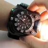 Newest Design Wrist Watch flashlight Rechargeable flashlight torch handy torch with Compass camping light 42662684004024