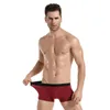 Mäns Underkläder 4PC / Lot Bomull Boxer Man Andningsbar Solid Flexibla Shorts Boxer Underbyxor B0007