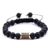 Lava beads hand-woven bracelets bracelets micro-inlaid zircon men and women essential oil yoga aura cure bracelet