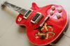 Insieme nuovo Gibsolp Custom Slash Electric Guitar Guitar Mogany Abalone Snake Inlay Qualità in rosso L 1208101126667