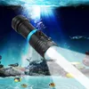 100M scuba diving xm l2 led lantern underwater worklight lampe torche waterproof torch 26650 or 1865056450814256346